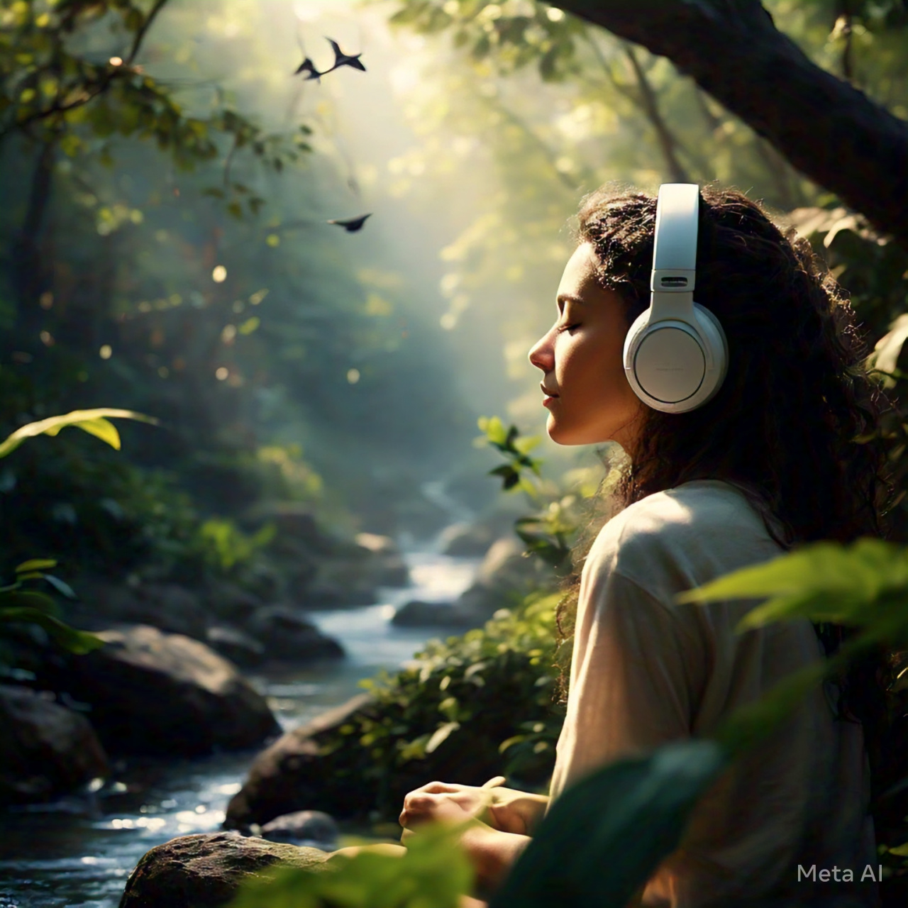 women_listening_music_in_nature_with_white